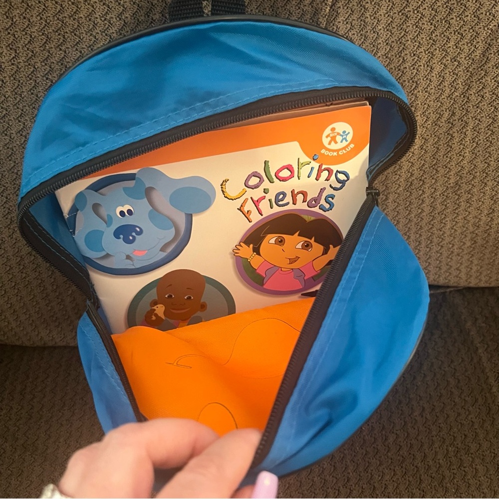 Vintage 90’s Nick Jr. Book Club Backpack with Lot of 7 Books Plus Play Pamphlet - Picture 6 of 15